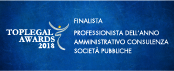 Finalista - Professionista dell'anno Amministrativo consulenza società pubbliche